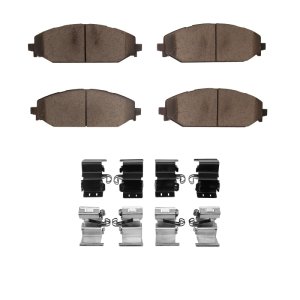 Jeep Grand Wagoneer Brake Pads - Front - R1 Concepts - R1 Ceramic Pads & Hardware Kit - `19-`25